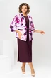 Костюм с платьем 3-2559 баклажан Romanovich style