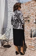 Костюм с платьем 3-2559 чёрный Romanovich style