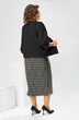 Костюм с платьем 3-2713 чёрный + зигзаг Romanovich style Костюм с платьем 3-2713 чёрный + зигзаг Romanovich style