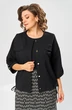 Костюм с платьем 3-2713 чёрный + зигзаг Romanovich style Костюм с платьем 3-2713 чёрный + зигзаг Romanovich style