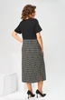 Костюм с платьем 3-2713 чёрный + зигзаг Romanovich style Костюм с платьем 3-2713 чёрный + зигзаг Romanovich style