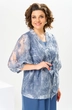 Костюм с платьем 3-2789 деним Romanovich style