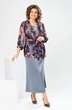 Костюм с платьем 3-2789 серый Romanovich style