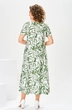 Костюм с платьем 3-2800 зелёный + белый Romanovich style