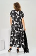 Костюм с платьем 3-2997 чёрный + цветы Romanovich style фото 5