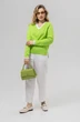 Джемпер РВ0157-ХЛ2 салатовый + белый Romgil фото 3