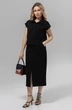 Костюм с юбкой РП0133-ХЛ4 черный Romgil фото 3