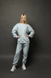 Спортивный костюм 3586 голубой Romgil