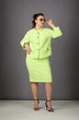Костюм с юбкой 1179 салатовый Rosheli фото 3