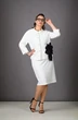 Костюм с юбкой 1179-1 молочный Rosheli