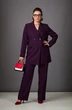 Костюм брючный 1187 баклажан Rosheli