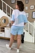 Костюм с шортами 2134 голубой Rumoda