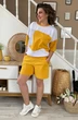 Костюм с шортами 2134 желтый Rumoda