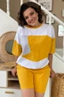 Костюм с шортами 2134 желтый Rumoda