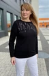 *Джемпер 2152 черный дл.р. Rumoda