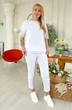 Футболка 2220 розовый + белый Rumoda