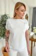 Футболка 2221 голубой + белый Rumoda