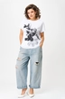 Футболка 2259 черный + белый Rumoda