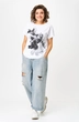 Футболка 2259 черный + белый Rumoda