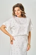 Костюм с юбкой 2294 молочный горошек Rumoda фото 5