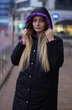 Пальто 044 черно-фиолетовый SISTEROOM