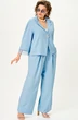Костюм брючный 11334 голубой SOVA фото 3