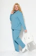 Костюм брючный 2060 голубой STEFANY
