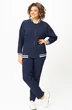 Спортивный костюм 2066-2 глубокий синий STEFANY фото 3