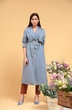 Плащ 13600 голубой SandyNA 