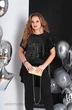 Накидка 13654 черный бархат SandyNA 