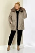 Куртка 2207 бежево-серый Shetti фото 5 Куртка 2207 бежево-серый Shetti фото 5
