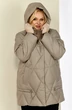 Куртка 2207 бежево-серый Shetti фото 4 Куртка 2207 бежево-серый Shetti фото 4