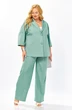 Костюм брючный 4081 мятно-бирюзовый Shetti