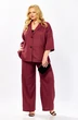 Костюм брючный 4081 винный Shetti фото 4