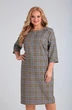Платье 230 клетка серая СиБон фото 4