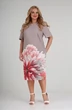 Платье 986 розовые цветы СиБон фото 3