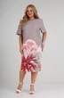 Платье 986 розовые цветы СиБон