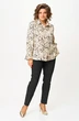 Блузка 558 молочный леопард Slavia-elit