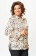 Блузка 558 молочный леопард Slavia-elit