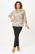 Блузка 558 молочный леопард Slavia-elit