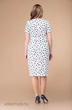 Платье 1205 белый+синий горох Svetlana Style