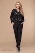 Костюм брючный 1298 черный Svetlana Style