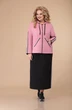 Костюм с платьем 1501 черный+розовый Svetlana Style