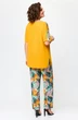 Костюм брючный 1567 горчица+ листик Svetlana Style