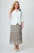 *Костюм с юбкой 1702 белый + цветы Svetlana Style