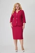 Костюм с юбкой 1728 бордовый Svetlana Style