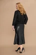Костюм с юбкой 1814 черный Svetlana Style