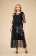 Костюм с платьем 1848 черный Svetlana Style