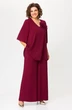 Костюм брючный 1933 бордовый Svetlana Style