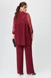 Костюм брючный 2023 бордовый Svetlana Style